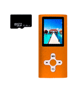 VEYIINA NERO MP3/MP4 Player Versatile with a 32GB Micro SD Card, Support Photo Viewer, Mini USB Port 1.8 LCD, Digital MP3 Player